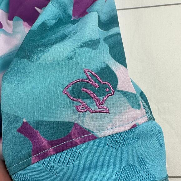 Rabbit Running Shorts Womens Small Blue Catch Me If You Can 2.5" Athletic Sport - Picture 6 of 12